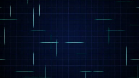 Cyan neon grid lines sliding seamless loop motion background Stock Footage 344926467