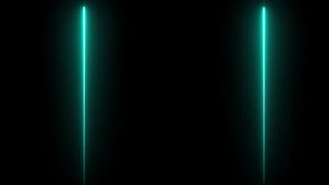 Cyan neon lines moving up and down on black background abstract. Vídeos de archivo 334906314