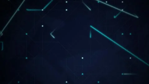 Cyan network nodes drawing lines seamless loop motion background Stock Footage 345075778