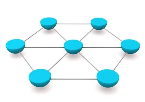 Cyan networks Stock Illustration
