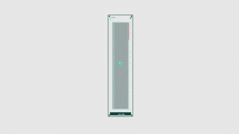 Cyan O2 Flow Meter HUD Element Stock Footage 334687980