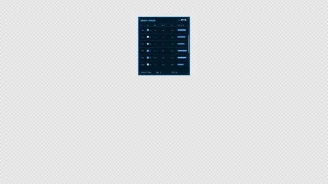 Cyan Object Tracking Data Panel HUD Element Stock Footage 334781993