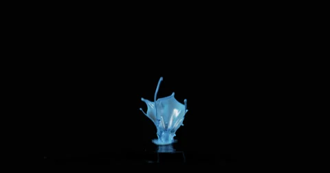 Cyan paint in motion in 4K - B Stock-Footage 59919091