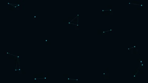 Cyan Particle Network Sparse Calm Network Loop Vidéo 342612112