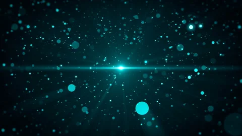 Cyan Particles Background Stock Footage 92867161
