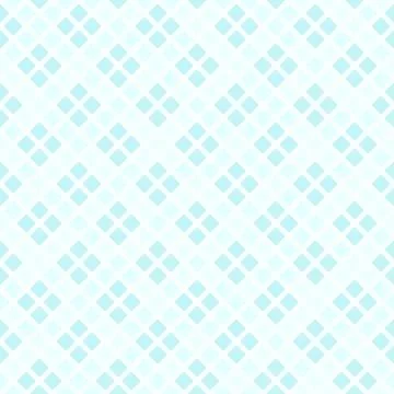 Cyan pastel diamond pattern. Seamless vector background Stock Illustration