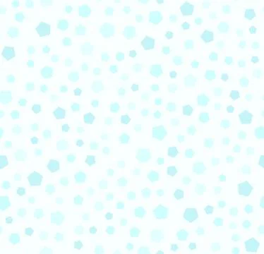 Cyan pentagon pattern. Seamless vector Illustrazione stock