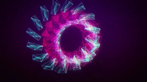 CYAN  PINK Neon Background Loop  Background Stock-Footage 231542963