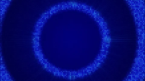 Cyan pixel border visual dotted vertical light columns, dark middle, futuristic Stock Footage 340528368