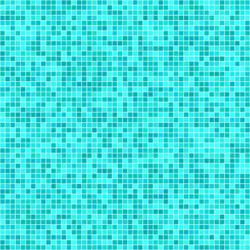 Cyan pixel mosaic background Stock Illustration