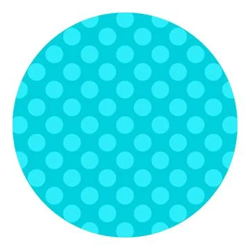 Cyan polka dot pattern round shape flat vector illustration graphic design Ilustração Stock