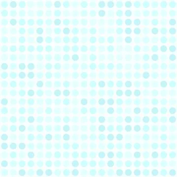 Cyan polka dot pattern. Seamless vector dot background イラスト素材