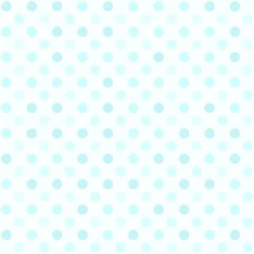 Cyan polka dot pattern. Seamless vector Stock Illustration