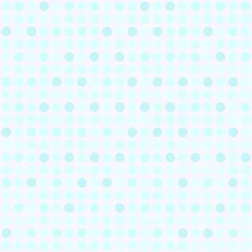 Cyan polka dot pattern. Seamless vector Stock Illustration
