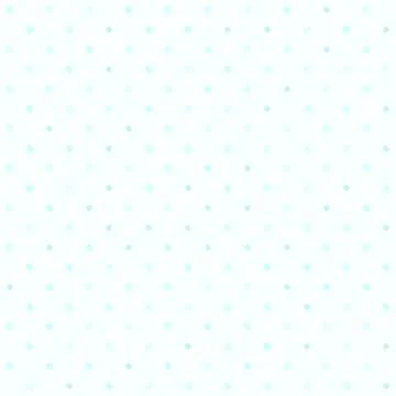 Cyan polka dot pattern. Seamless vector background Illustrazione stock