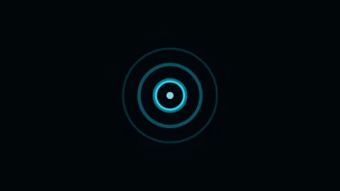Cyan Progress Ring Pulse Expand Ring Animation 動画素材 342618620