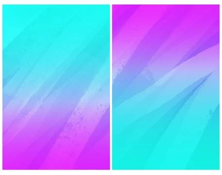 Cyan Purple Diagonal Brush Gradient Diptych Background イラスト素材