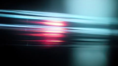 Cyan Red Speed Light Trails Futuristic Background Stock Footage 328294901