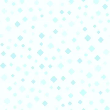 Cyan rounded diamond pattern. Seamless vector background Stock Illustration