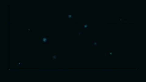 Cyan Scatter Plot Appear Animation Loop Background Vidéo 342611709