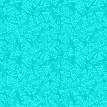 Cyan seamless triangle pattern background Stock Illustration