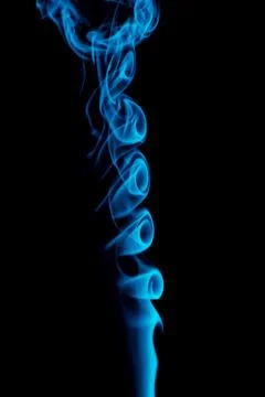 Cyan smoke Stock Photos