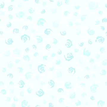 Cyan spiral pattern. Seamless vector Stock Illustration