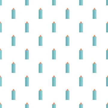 Cyan spray paint cans repeatable pattern background Stock Illustration