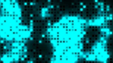 Cyan square videogame Background Stock Footage 49121328
