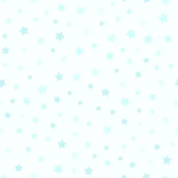 Cyan star pattern. Seamless vector Stock Illustration