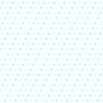 Cyan star pattern. Seamless vector Illustrazione stock