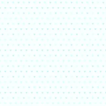 Cyan striped heart pattern. Seamless vector background Stock Illustration