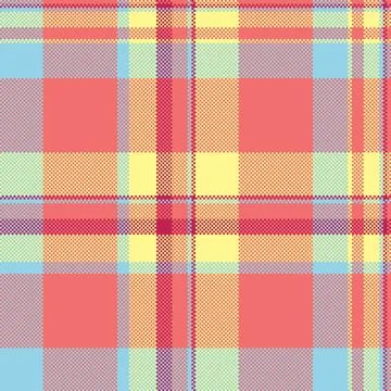 Cyan tartan pattern texture, printing check vector background. Romance fabr.. 스톡 일러스트