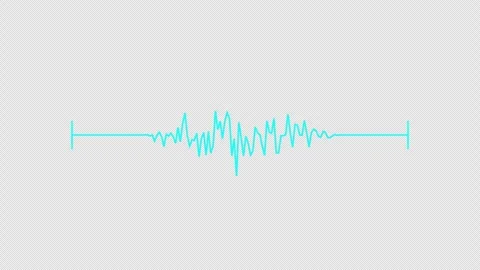 Cyan Telemetry Signal Trace Alpha Loop Stock Footage 334592299