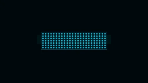 Cyan Title Card Dot Matrix Reveal No Text Loop Stock Footage 342618778