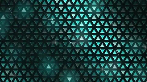 Cyan Triangle Grid Sweeping Glow Motion Graphic Background Stock Footage 346197363