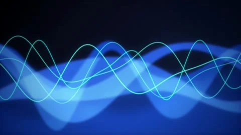 Cyan voice assistant wave seamless loop motion background Stock Footage 344231396