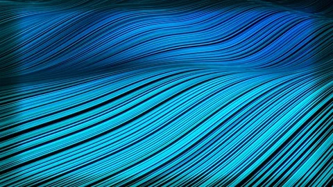 Cyan Waves Background VJ Loop in 4K Stock Footage 306644881