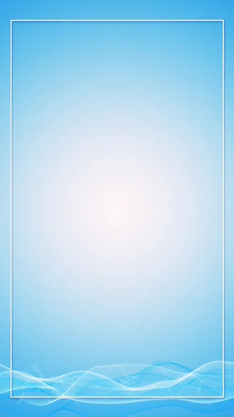 Cyan white digital wave layout framed copy space, soft tech mesh, clean bright g Stock Footage 340398192