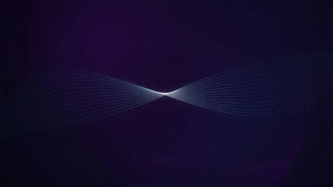 Cyan wireframe mesh waves flowing seamless loop motion background Stock Footage 347205170