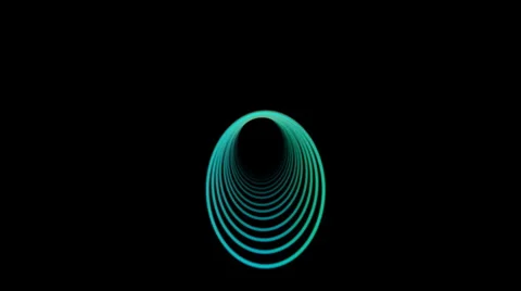 Cyan worm hole tunnel Video stock 1049241