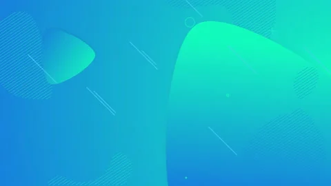 Cyanic gradient background with triangles Video stock 211638212