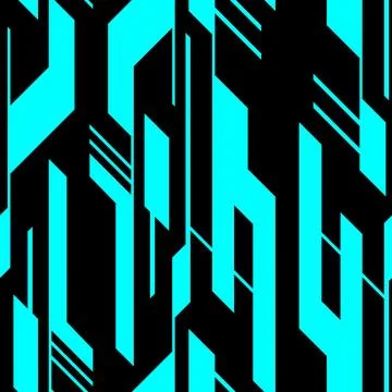 Cyber abstract pattern. Digital neo tribal style. Stock Illustration
