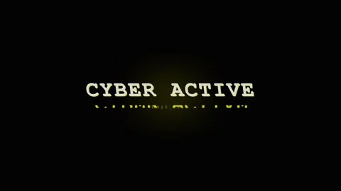 Cyber Active Text Animation - Digital Technology Concept Stock Footage 331568337