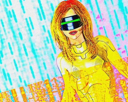 Cyber analyist Stock Illustration