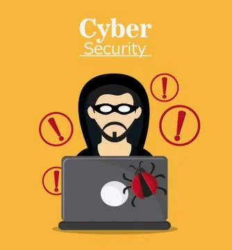 Cyber and System Security icon Stock Illustration