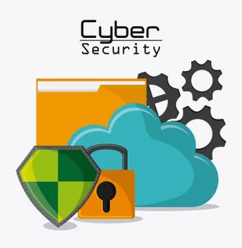 Cyber and System Security icon Stock Illustration