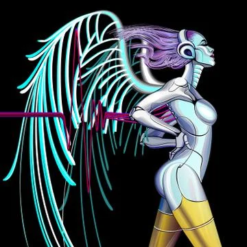 Cyber Angel Stock-Illustration