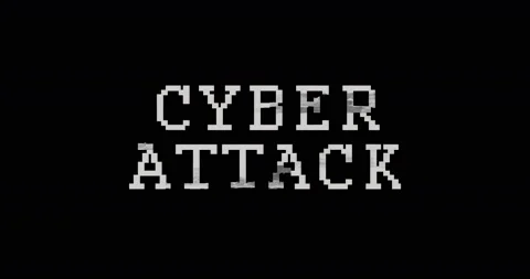 Cyber attack alert modern glitch concept animation Stock Footage 170507269