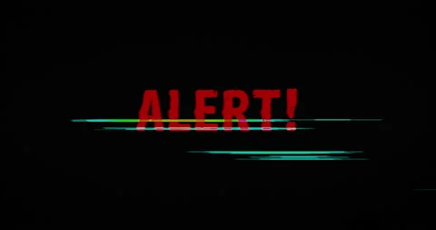 Cyber attack alert modern glitch concept animation Stock Footage 170508124